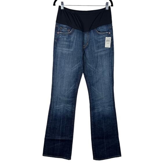 Citizens of Humanity NWT Kelly Maternity Jeans Belly Panel Bootcut Dark Boho 29 - Picture 2 of 10